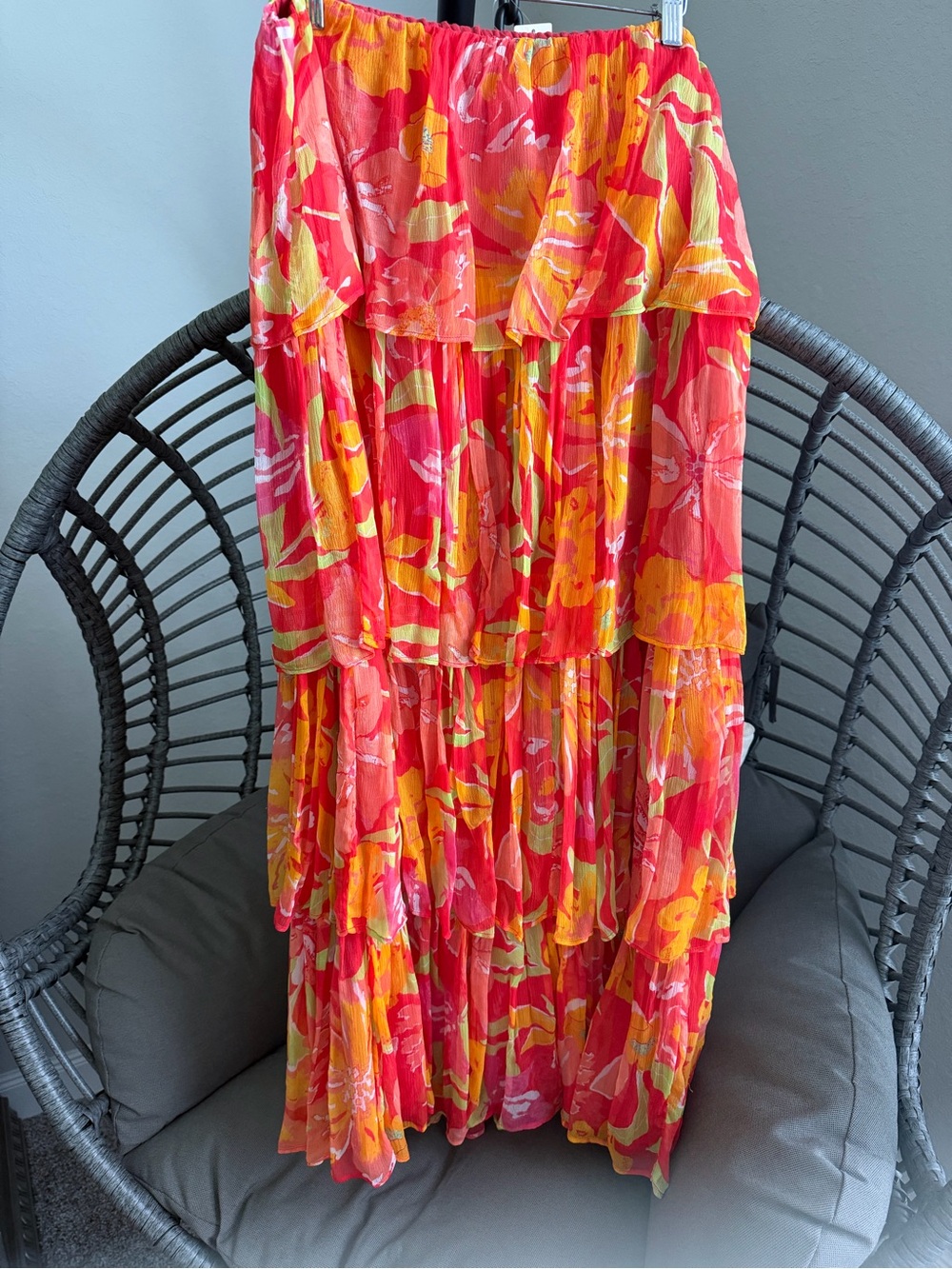 Anthropologie Verb Ravenna Tiered Midi Dress Size large  NWT - Picture 4 of 6